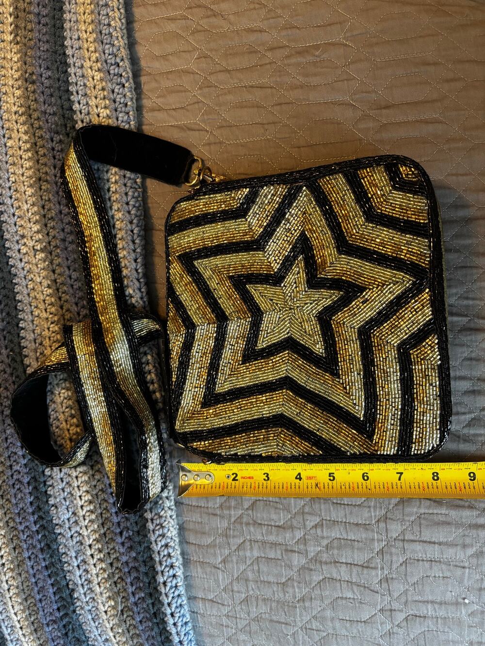 Beautiful Beaded Box Purse